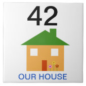 huisnummer tegeltje (Voorkant)