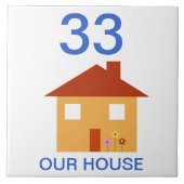 huisnummer tegeltje (Voorkant)