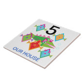 huisnummer tegeltje (Zijkant)