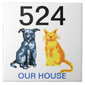 huisnummer tegeltje (Voorkant)