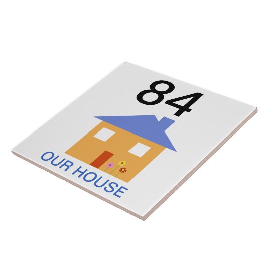 huisnummer tegeltje (Zijkant)