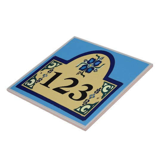 Huisnummers, Personaliseren, Nummers bewerken Tegeltje (Zijkant)