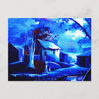 HUISOLIE OP CANVAS DOOR MOJISOLA A GBADAMOSI OKUBU BRIEFKAART