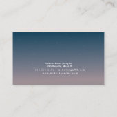 Huisontwerper Decorontwerper  Visitekaartje (Achterkant)