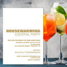 Huisopwarming Cocktail Party Moderne White Gold