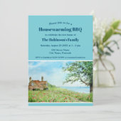 Huisopwarming Nieuwe Home Poppy Field Waterverf Kaart (Staand voorkant)