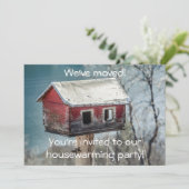 Huisopwarming Nieuwe startpunt/adres Funny Uitnodi Kaart (Staand voorkant)