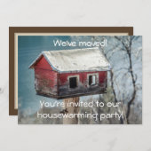 Huisopwarming Nieuwe startpunt/adres Funny Uitnodi Kaart (Voorkant / Achterkant)