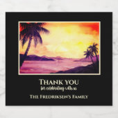 Huisopwarming Nieuwe Thuiszonsondergang in de Wate Bier Etiket (Enkel label)