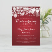 Huisopwarming Partij Moderne Stippen Rood Kaart (Staand voorkant)