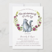 Huisopwarming Spintty Party Cat Theme Kaart (Voorkant)