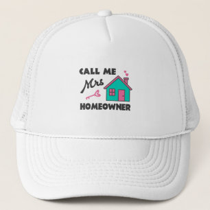 Huisopwarmingsfeest Noem me Mrs Homeowner Trucker Pet