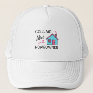 Huisopwarmingsfeest Noem me Mrs Homeowner Trucker Pet