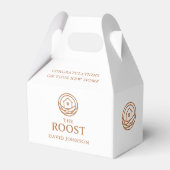 Huisopwarmingslogo Makelaar Onroerend Goed Bedankdoosjes (Voorkant Zijde)