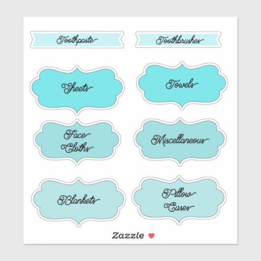 Huisorganisatie Labels (Vel)