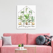 Huisplant Goed Citaat Canvas Afdruk (Insitu (Woonkamer))