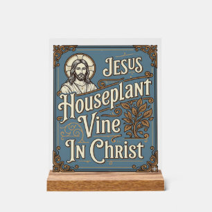 Huisplant Jezus Wijnstok In Christus Jezus Huispla Acryl Bord