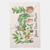 Huisplant Waterverf Quote Theedoek (Verticaal)