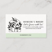 Huisplant Winkel Kwekerij Modern Abstract Visitekaartje (Voorkant)