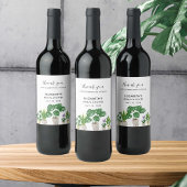 Huisplanten Bruidsfeest Groene Aangepaste Wijn Etiket