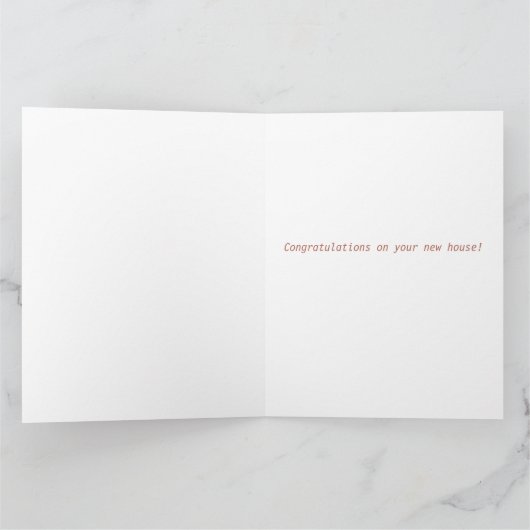 Huisplanten Cactus Happy New Home Waterverf Kaart (Binnen)