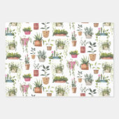 Huisplanten Inpakpapier Vel (Voorkant)