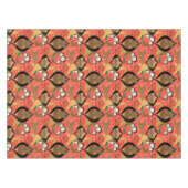 Huisplanten | Oranje, zwart, goud | Midden-eeuw Tafelkleed (Voorkant (Horizontaal))