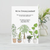 Huisplanten Wijziging adres uitnodiging (Staand voorkant)