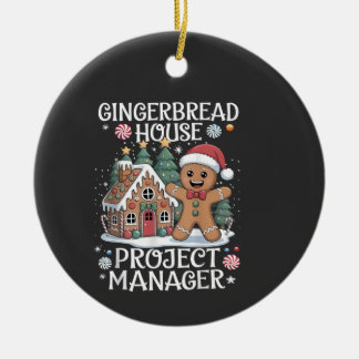 Huisprojectmanager van Sinterklaas Funny Kerstmis Keramisch Ornament