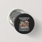 Huisprojectmanager van Sinterklaas Funny Kerstmis Ronde Button 3,2 Cm (Voorkant /achterkant)