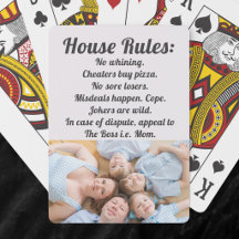 Huisregels Familie Foto Moderne Typografie
