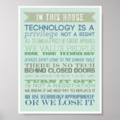 huisregels : technologie poster (Voorkant)