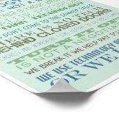 huisregels : technologie poster (Hoek)