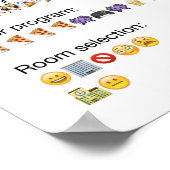 Huisregels uitgelegd in Emoji Poster (Hoek)