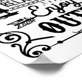 Huisregels zwart-wit poster (Hoek)
