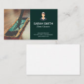 huisreiniger | dienstmeisje | vloerreiniging visitekaartje (Voorkant / Achterkant)