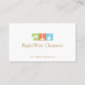 Huisreiniger Logo Schoonmaakservice Visitekaartje (Voorkant)