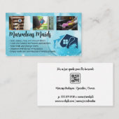 Huisreinigers Werken klusjes | Meisjes Visitekaartje (Voorkant / Achterkant)