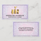 Huisreiniging Goud Metaal | Boke Visitekaartje (Voorkant / Achterkant)