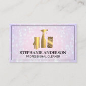 Huisreiniging Goud Metaal | Boke Visitekaartje (Voorkant)