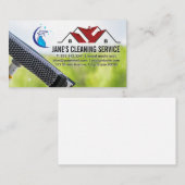 Huisreiniging | Rubber | Fles Spray Visitekaartje (Voorkant / Achterkant)