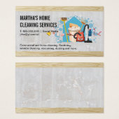 huisreinigingsapparatuur | dienstmeisje visitekaartje (Voorkant /achterkant)