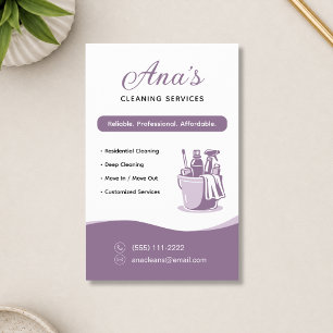 Huisreinigingsdiensten Mauve Promotie Flyer