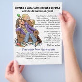 Huisreinigingsflyer (volledig aanpasbaar) flyer (Hand)