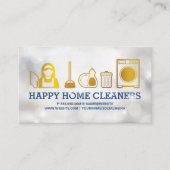 Huisreinigingsiconen | Glitters Visitekaartje (Voorkant)