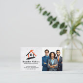 Huisrenovaties Logo | firma Visitekaartje (Staand voorkant)