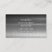 Huisreparatie Constructie Pictogrammen | Metallic Visitekaartje (Achterkant)