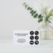 Huisreparatie | Gereedschap | Klusjesman Visitekaartje (Staand voorkant)