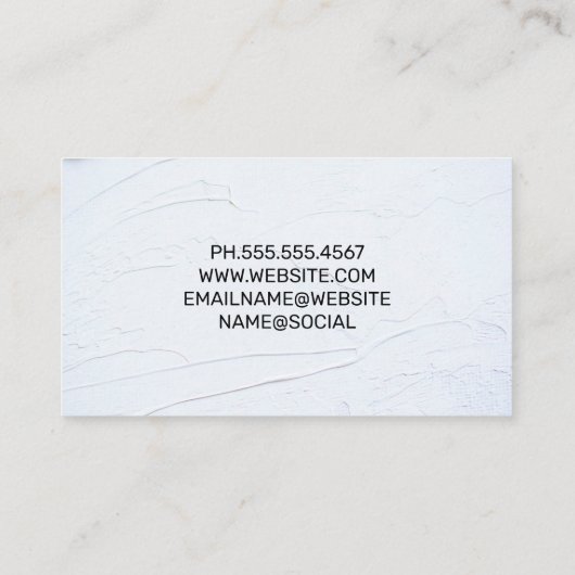 Huisreparatie |  Hypotheek Huis Vastgoed logo Visitekaartje (Achterkant)