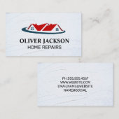 Huisreparatie |  Hypotheek Huis Vastgoed logo Visitekaartje (Voorkant / Achterkant)